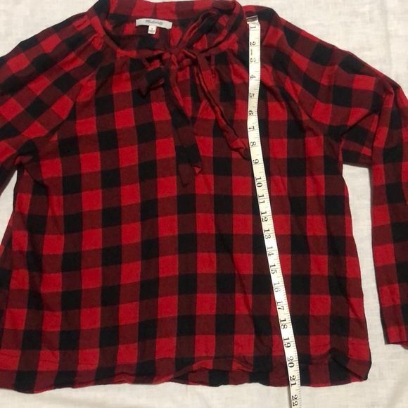Madewell Buffalo plaid top small - Picture 5 of 6